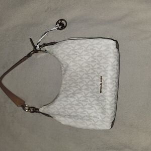 Michael Kors White and Brown Women's Bag